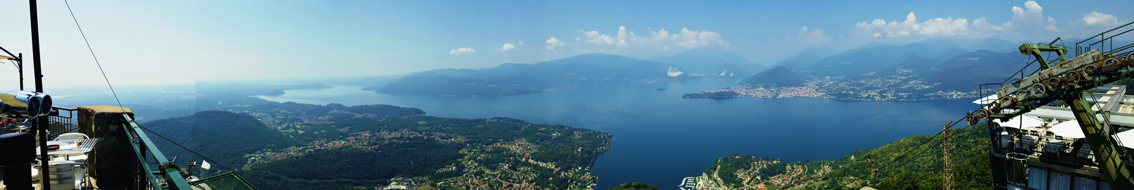 Panorama of Lake Maggiore from Sasso del Ferro - photo is very wide so scan to right
